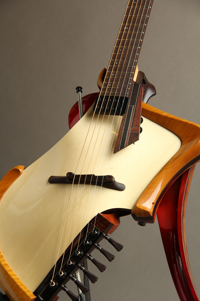 Michihiro Matsuda Guitars Matsuda headless arched top acoustic electric guitar ミチヒロ・マツダギターズ サブ画像9