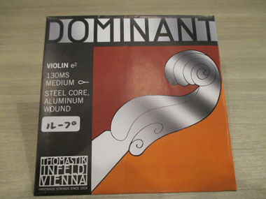 【ネコポス発送】ヴァイオリン弦 DOMINANT（ドミナント） E線 ループ 4/4 在庫限り旧価格