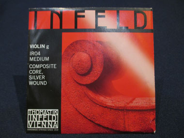 【ネコポス発送】ヴァイオリン弦 INFELD（インフェルド） 赤 G線 4/4 在庫限り旧価格