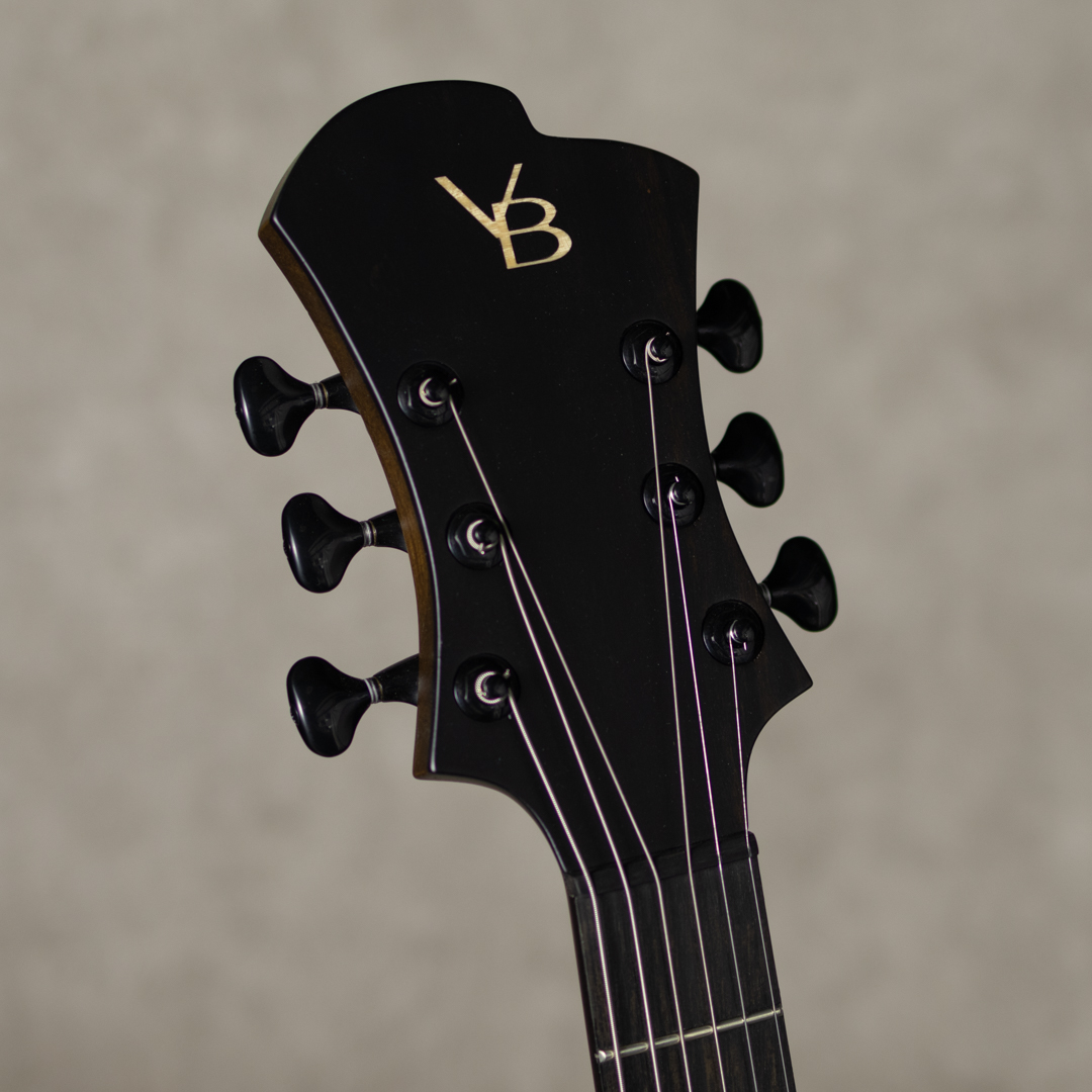 Victor Baker Guitars Model 35 Chambered Semi-hollow F Hole Style Black smoke stain S/N643 ヴィクター ベイカー サブ画像8