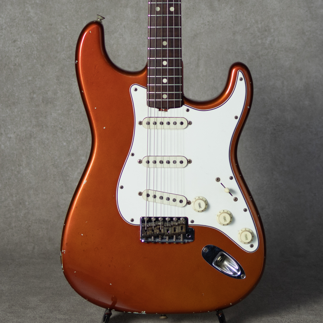 Stratocaster Candy Apple Red Overlay Sonic Blue