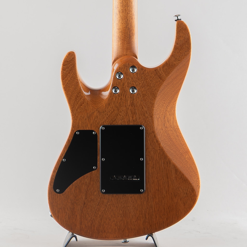 Custom Modern Carve Top Quilt Maple Top Bengal Burst w/Mahogany Body/Neck