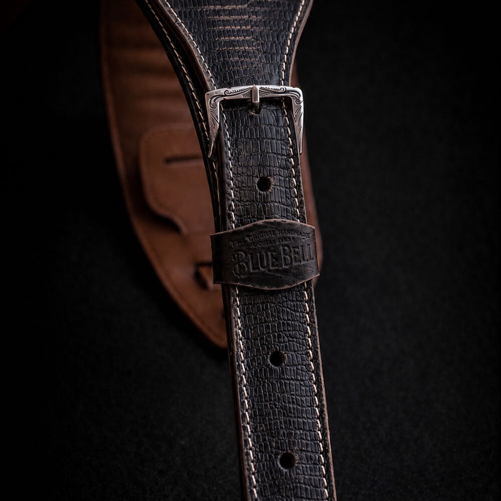 JOHNSON STRAP LIZARD Black Aged