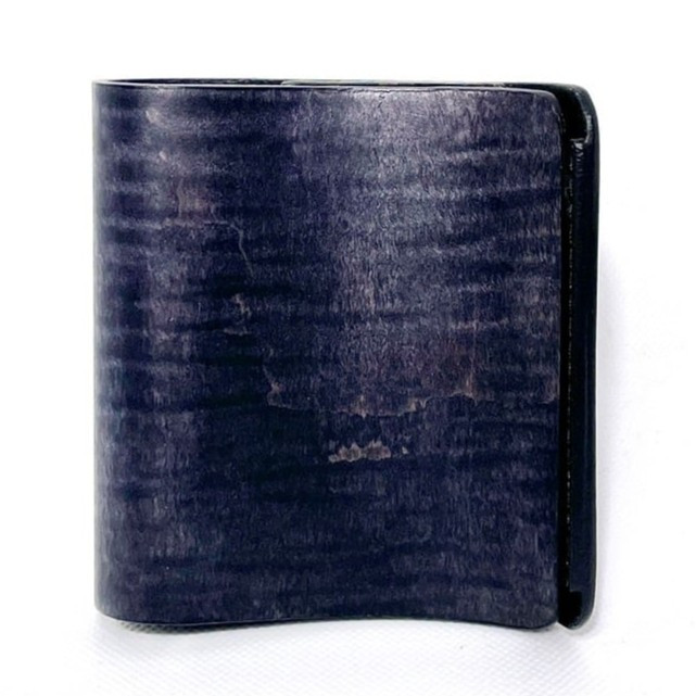 《HAND MADE Made in Japan》 sciva マネークリップ Black ブラック 黒 wal-005 BLK 樹の肌触りと革の味わい エイジングにより艶、触り心地の変化を楽しめる