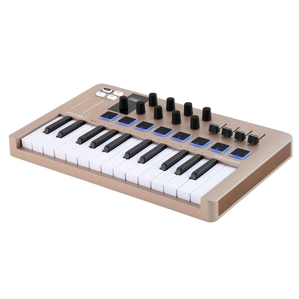 Arturia MIDI Keyboard 25 Keys MiniLab3 Champagne (DZONE Champagne