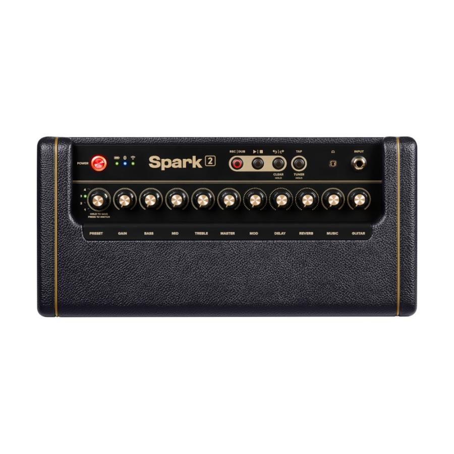 Positive Grid Spark 2 ブラック ポジティブグリッド ギターアンプ 50W AI機能 Bluetooth対応 ギター アンプ スパーク ブラック DZONE
