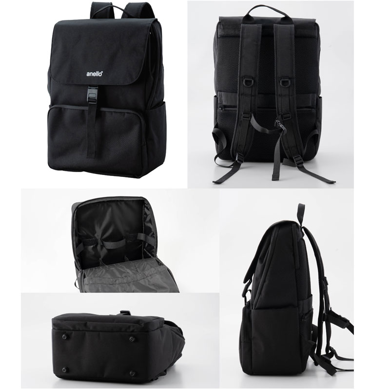 【3月6日発売 予約受付中】 anello x Pearl Flute ANL-FLB3 B ブラック フルートリュック フルートバッグ カバン