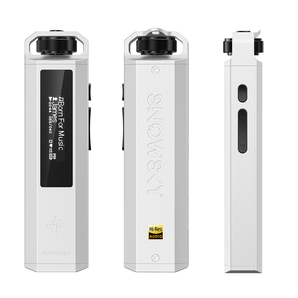 《8/7発売》 FIIO ポータブルオーディオプレーヤー Snowsky ECHO NANO ホワイト (FIO-SSENANO-W) 《ロゴ入りクロスプレゼント》 ホワイト DZONE