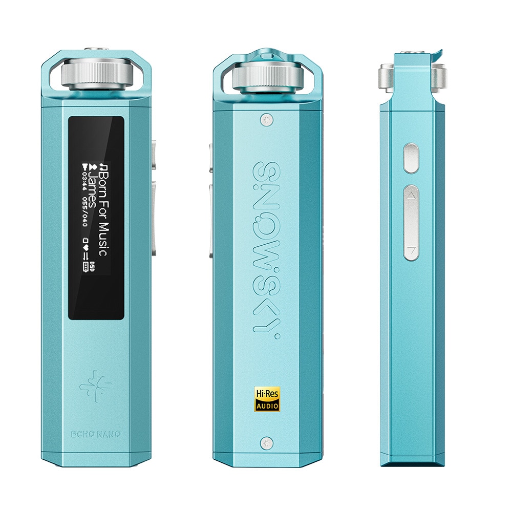 《8/7発売》 FIIO ポータブルオーディオプレーヤー Snowsky ECHO NANO ブルー (FIO-SSENANO-L) 《ロゴ入りクロスプレゼント》 ブルー DZONE