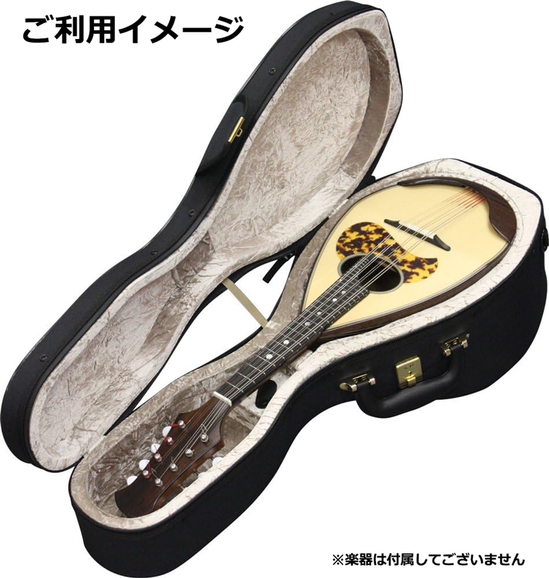 スーパーライト (Super Light) ラウンドマンドリン用 ケース ブラック 軽量 セミハードケース SL-MN BLACK 【ロックスライダー採用モデル】