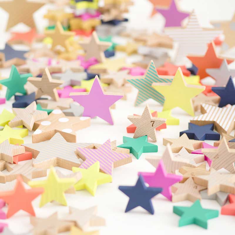 kukkia kiko+ tanabata cookies(タナバタクッキー) キコ 木のおもちゃ お星様のつみき / 知育玩具 / 積み木