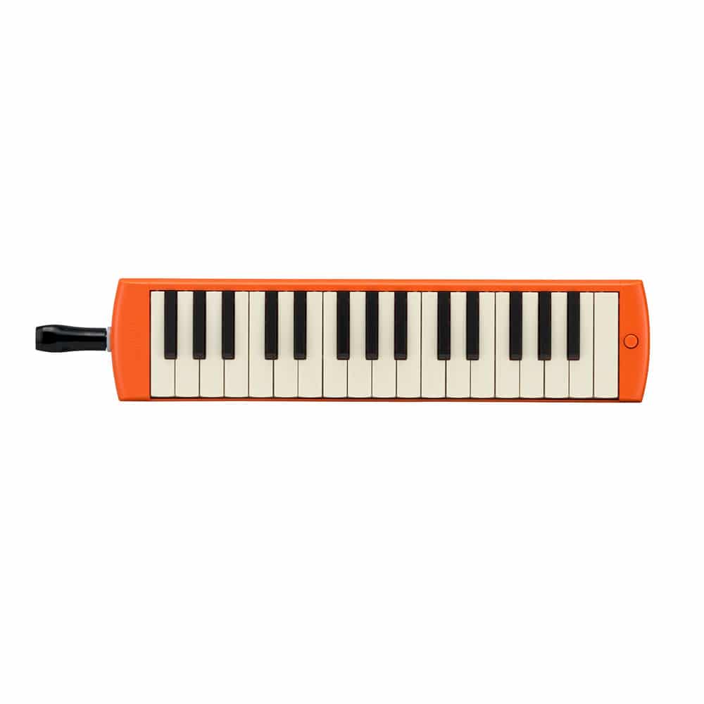 【おなまえドレミシールプレゼント】 YAMAHA P-32EO (スター・レッド バッグセット) ピアニカ オレンジ ヤマハ ≪メーカー保証1年≫