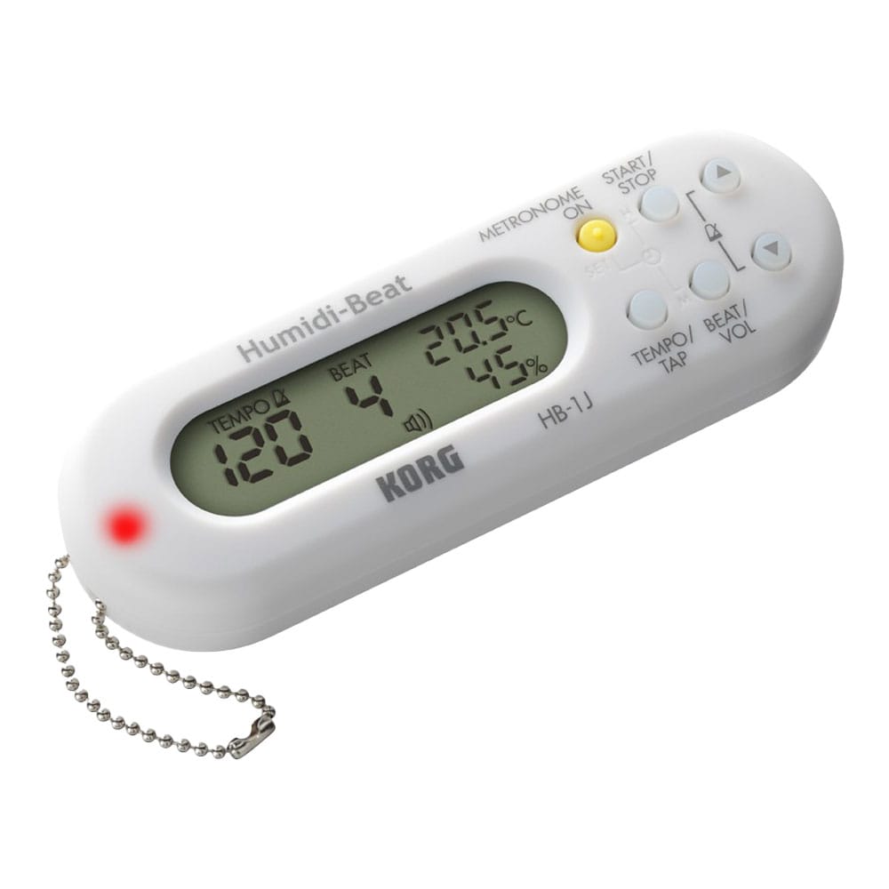 《アウトレット品》KORG コルグ Humidi-Beat 温度・湿度計付き ポータブル・メトロノーム HB-1J-WH ホワイト 生産販売終了品【ポスト投函】