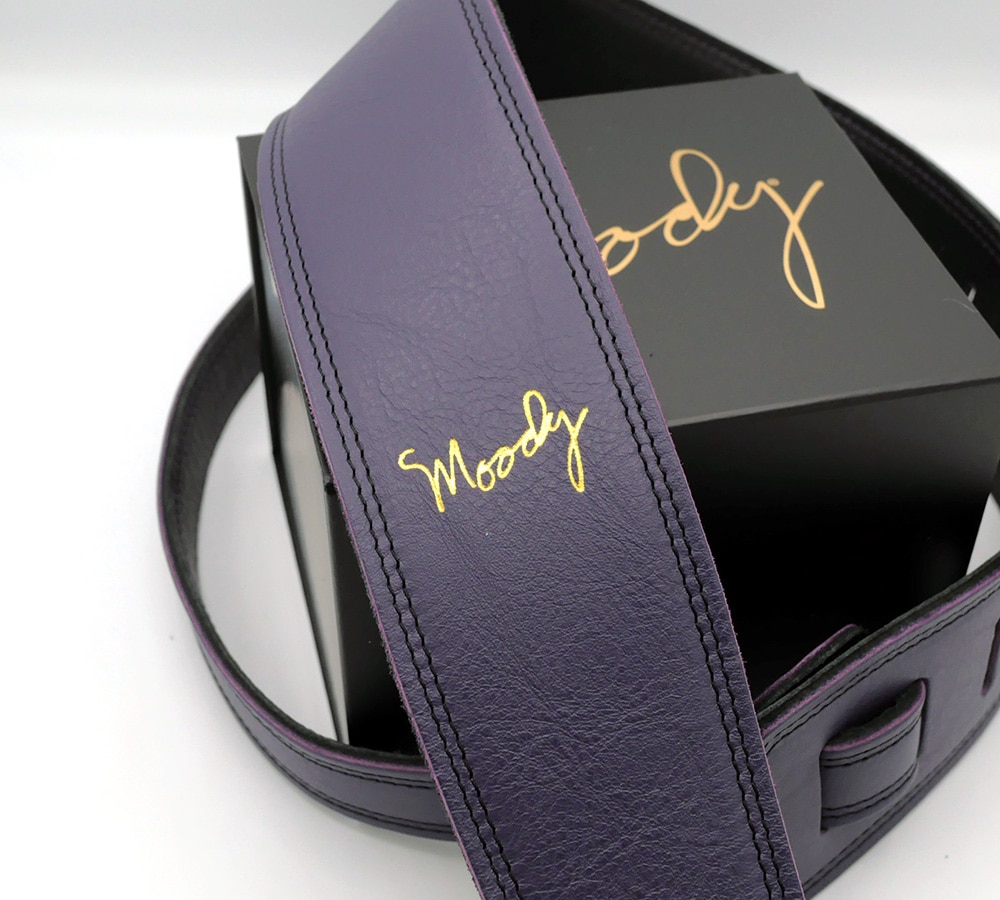 Leather 2.5 Inch Violet-Black Standard Tail