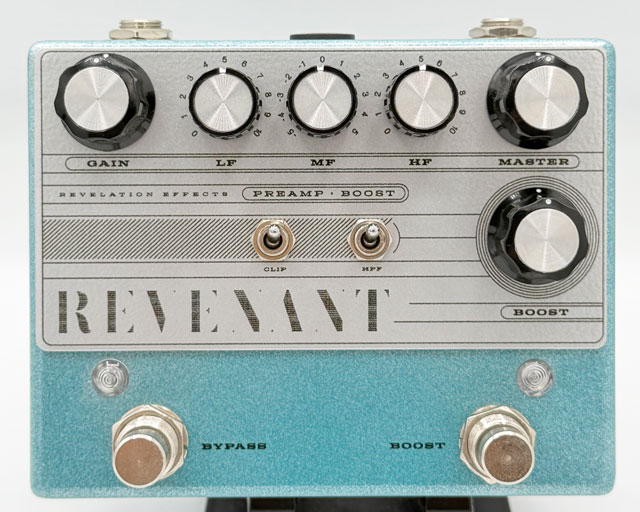 REVENANT Preamp-Boost V1.2 -Teal Sparkle with Silver face plate- (Limited)