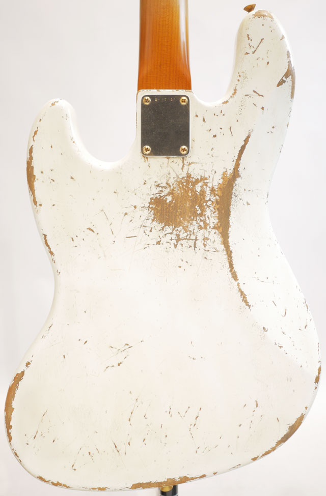 Master Built Series 1960 Jazz Bass Heavy Relic Olympic White by Jason Smith