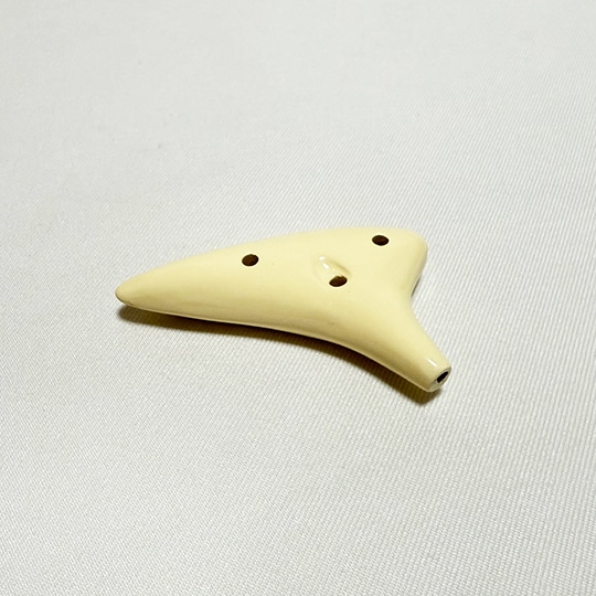 ミニチュア楽器 オカリナ 木製 ベージュ ベージュ Low Brass Center