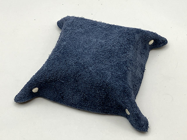 レザーピックトレイ 【パッチワークデザイン (ブルーグレー)】 ブルーグレー 梅田店