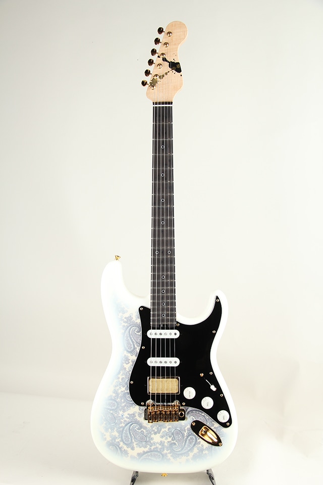 OWL-ST / “DROP”series "Victoria" White Burst w/Paisley