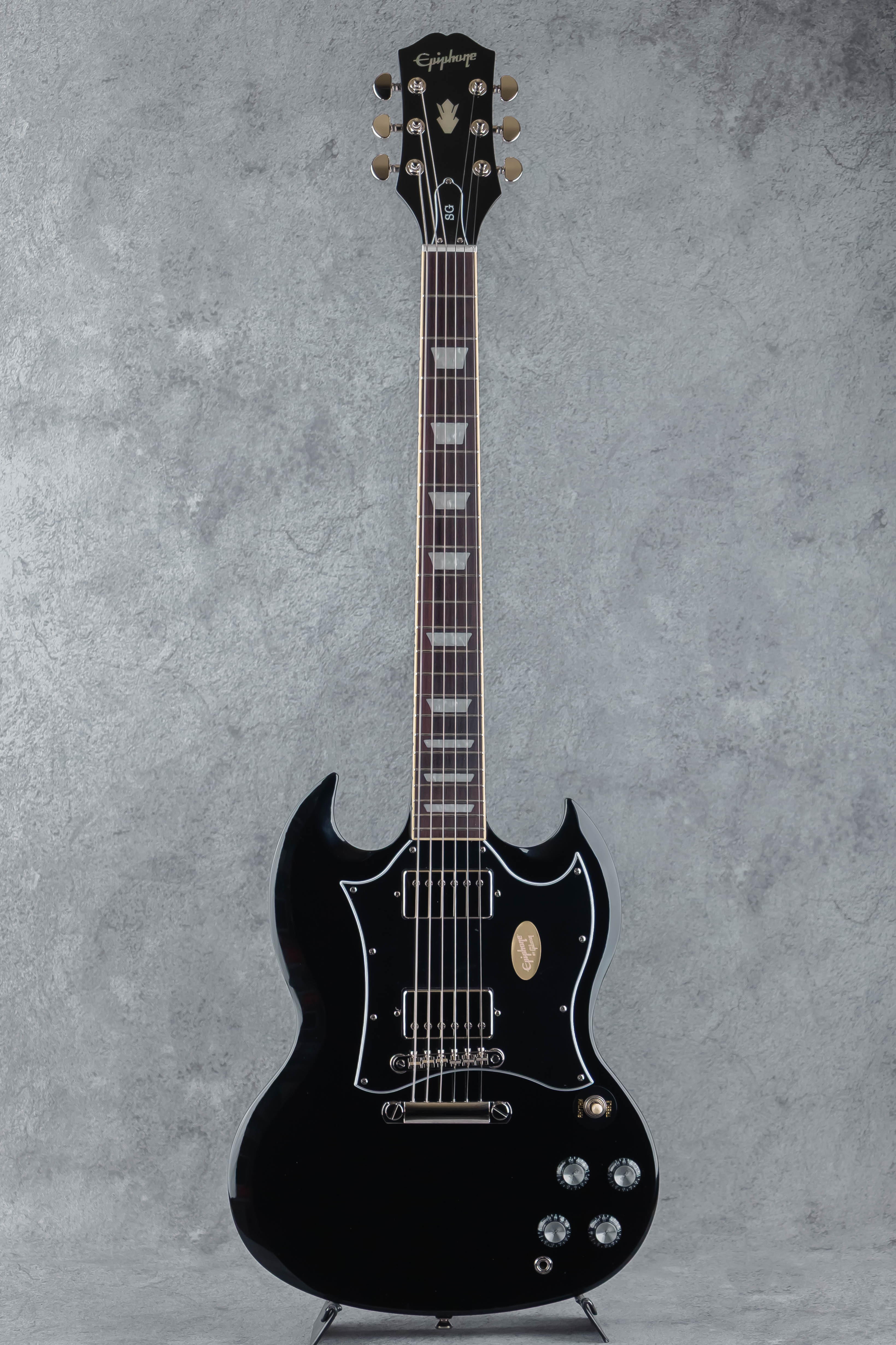 ブラック SGスタイル エレキギター SG Standard Ebony [S/N 26071528450]: Electric Guitar | Miki