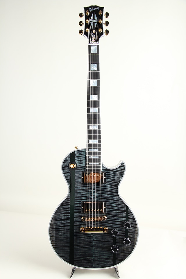 Les Paul Custom Figured Aqua Stripe Gloss S/N:CS503281 2025