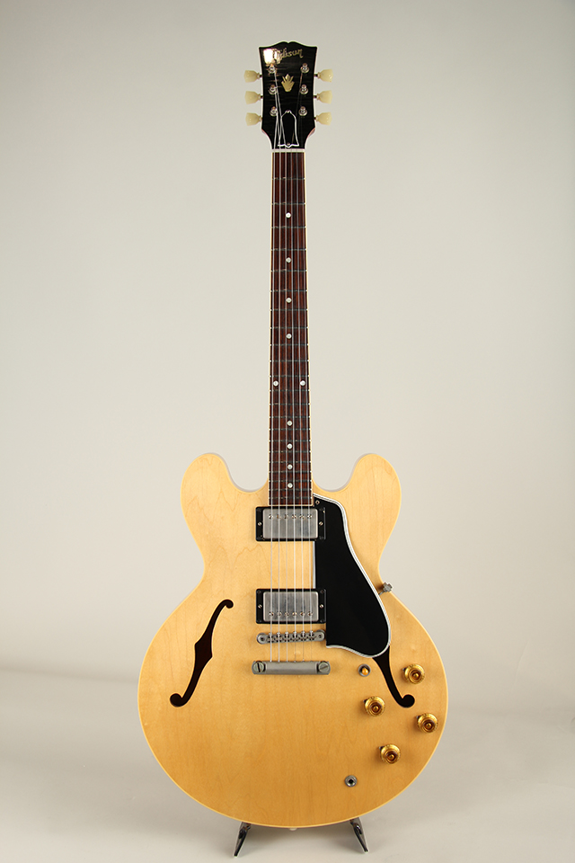 1959 ES-335 Reissue Aged Vintage Natural Stinger Head Back 2019
