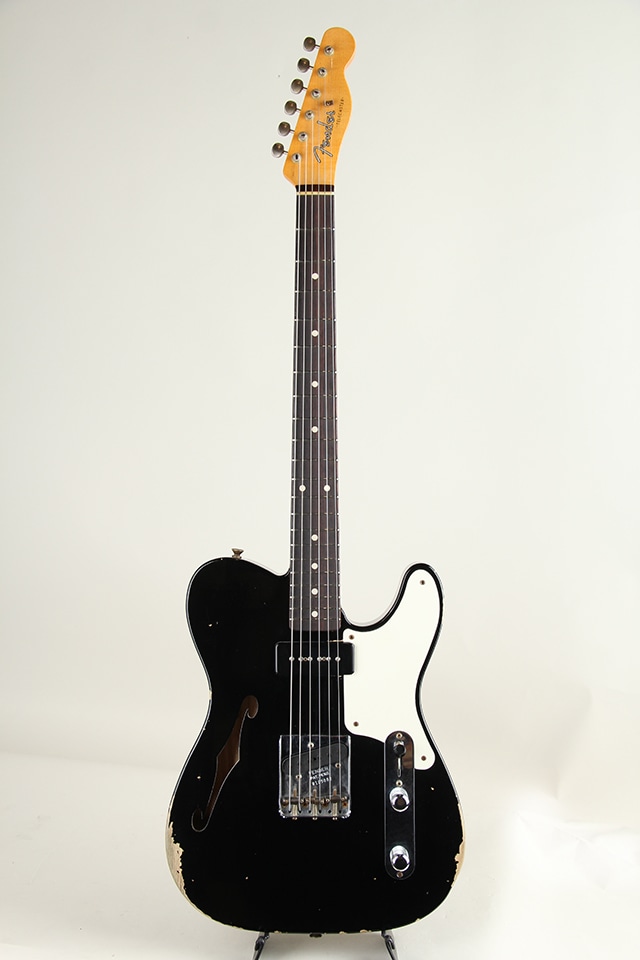 Custom P-90 Thinline Telecaster Relic / Aged Black 2021