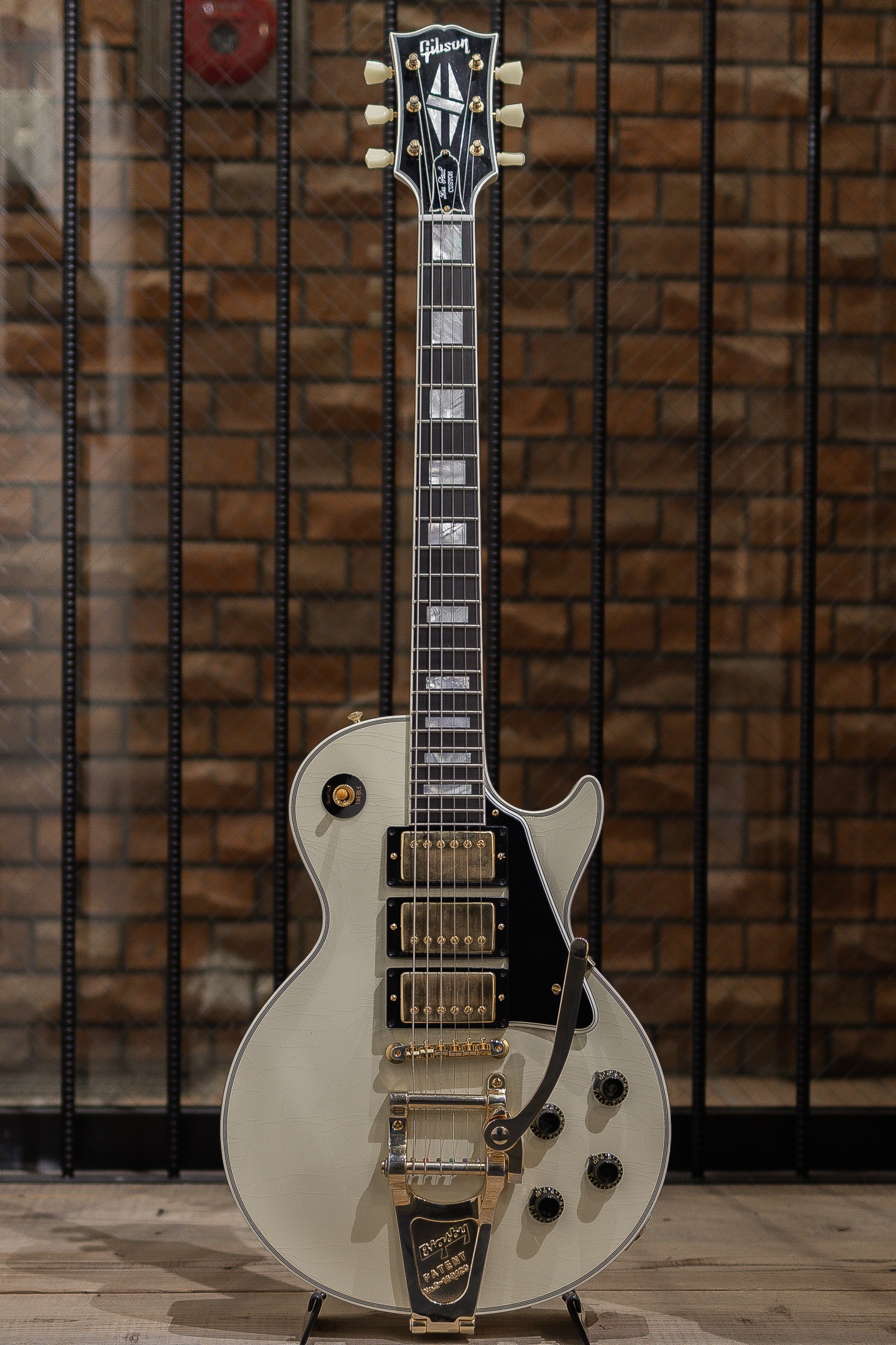 Murphy Lab 1957 Les Paul Custom 3-PU w / Bigsby Ultra Light Aged / Polaris White 2024