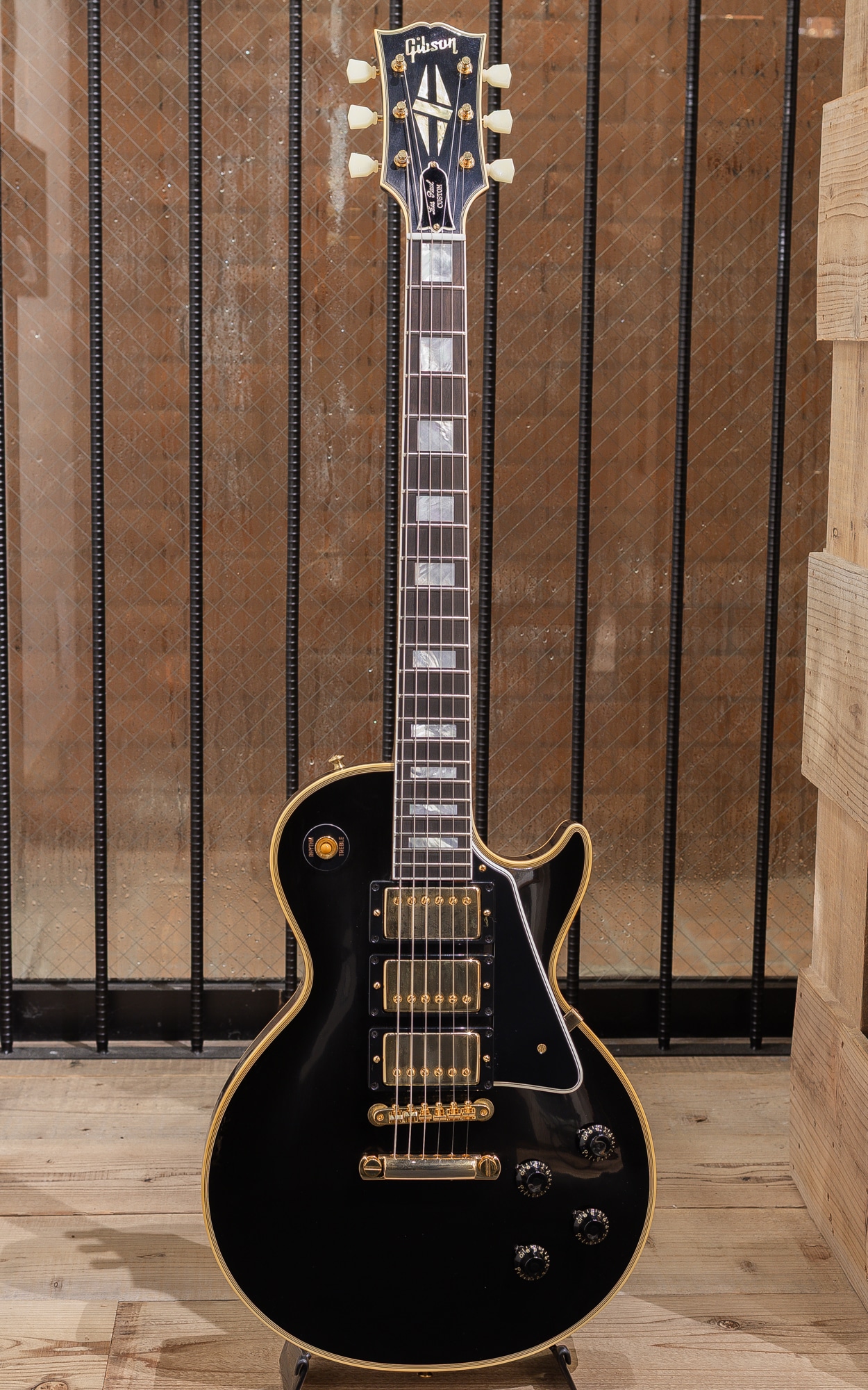 1957 Les Paul Custom 3-PU VOS Ebony 2025