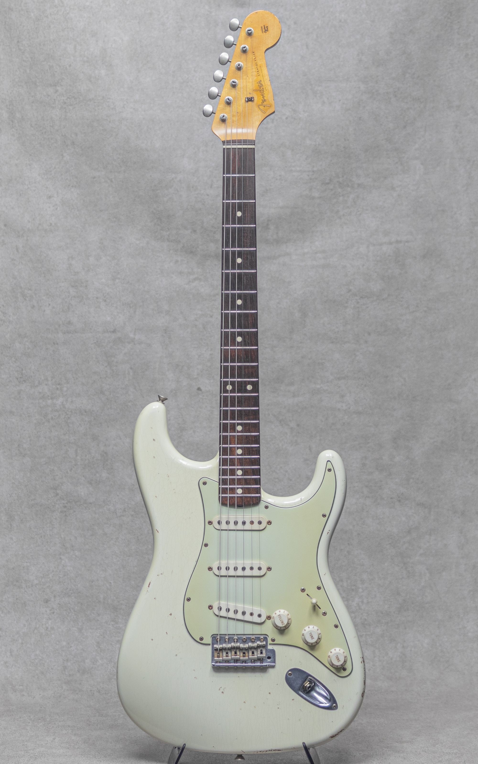 MBS LTD 1960 Stratocaster Relic Brazilian Rosewood FB Olympic White Built by Greg Fessler / 2006