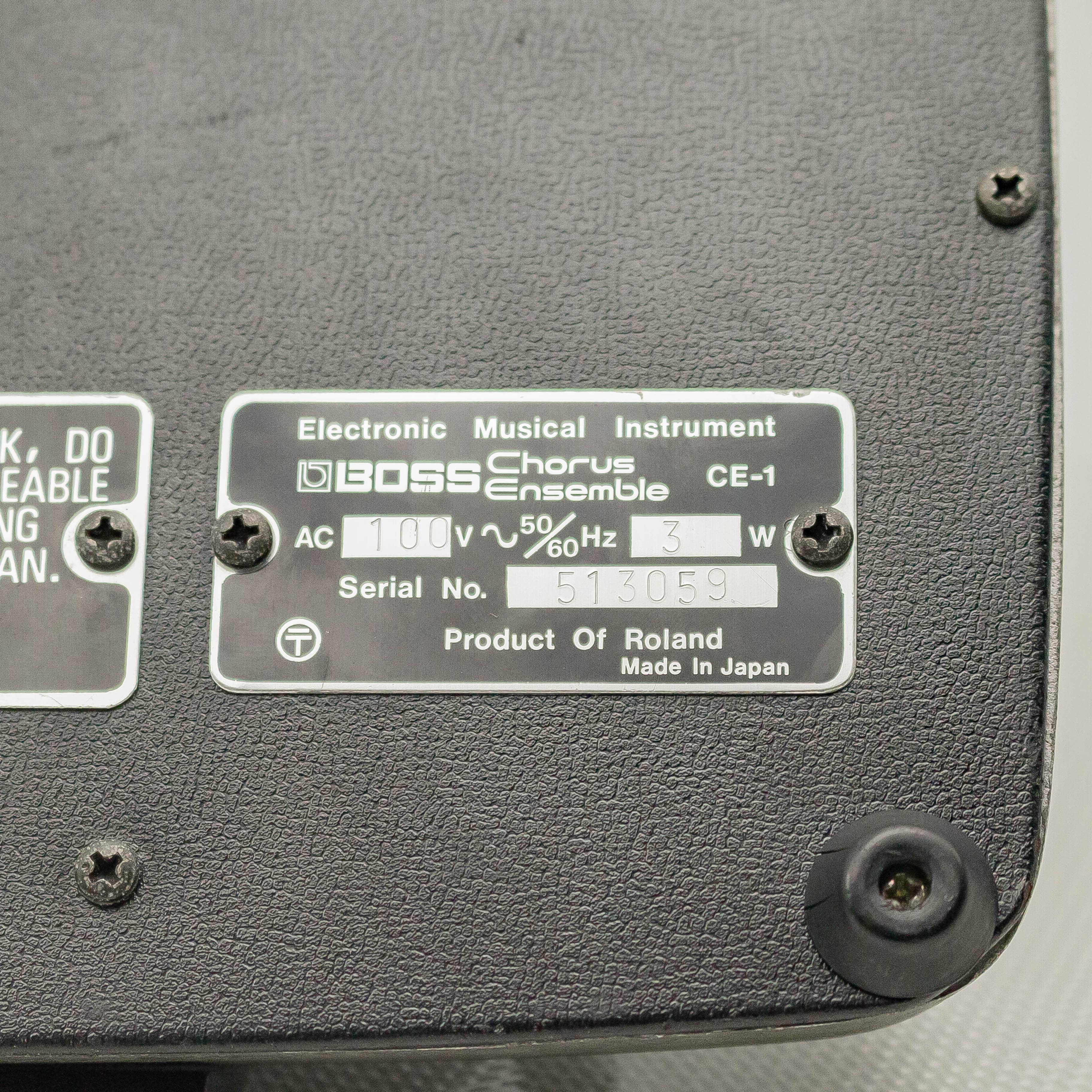 CE-1: エフェクター｜三木楽器公式通販サイト