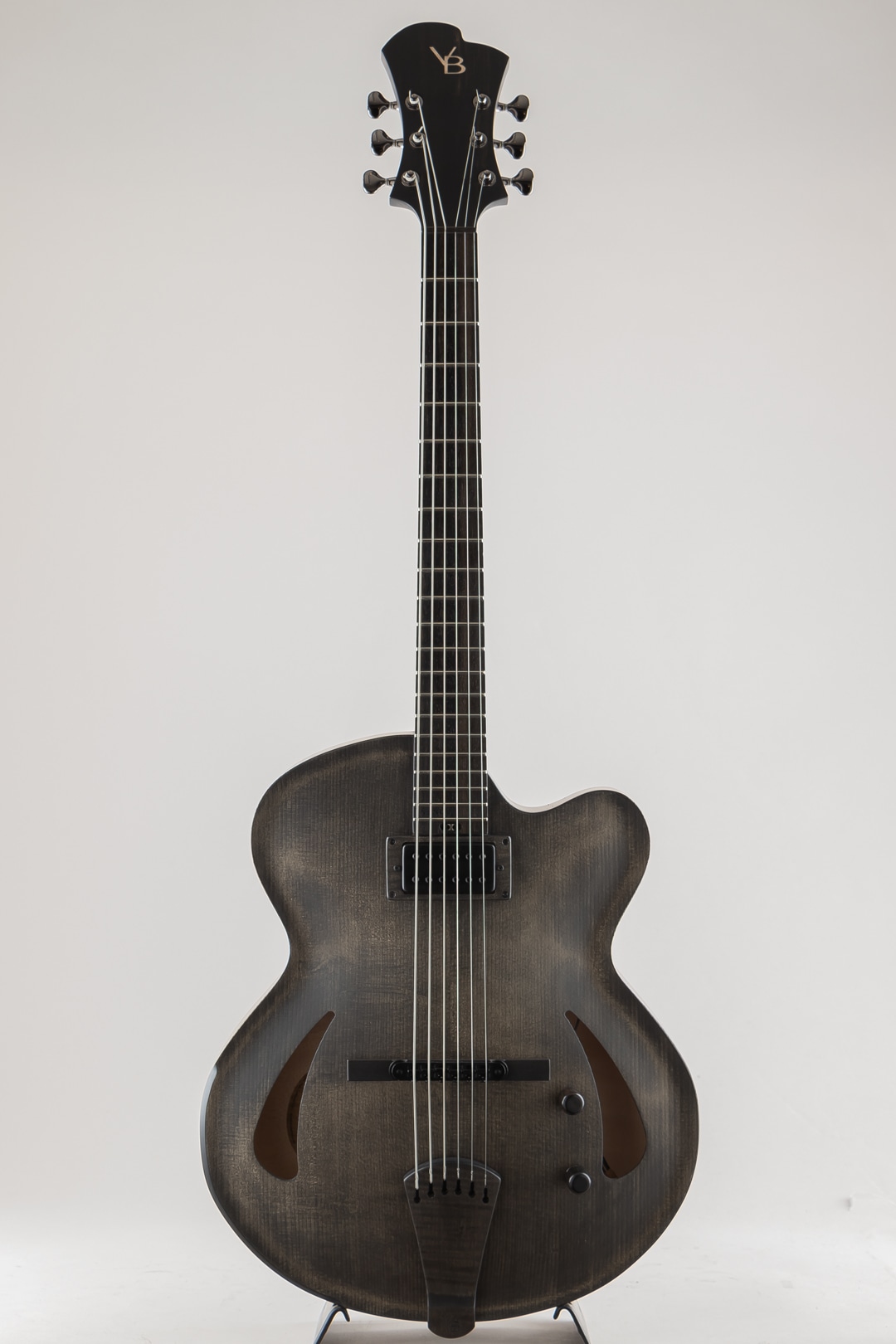 Model 15 Archtop Sound Post Block Black smoke with satin topcoat S/N:744