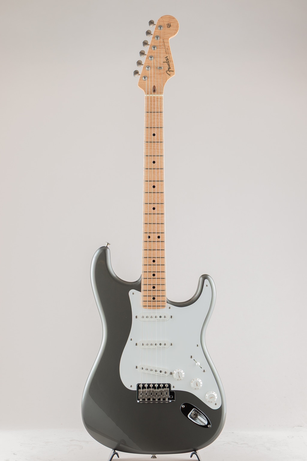 MBS Active Stratocaster NOS Pewter "EC" Style "5A Flame Maple Neck" 2021