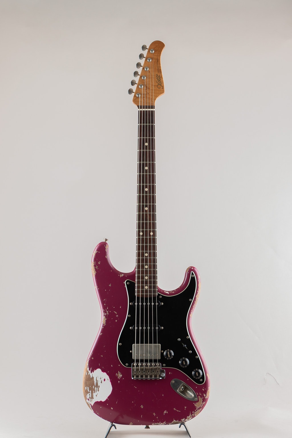 Xotic XSC-2 バーガンディメタリック 改造あり Xotic XSC-2 - Burgundy Mist over Black Paisley - Heavy Aged