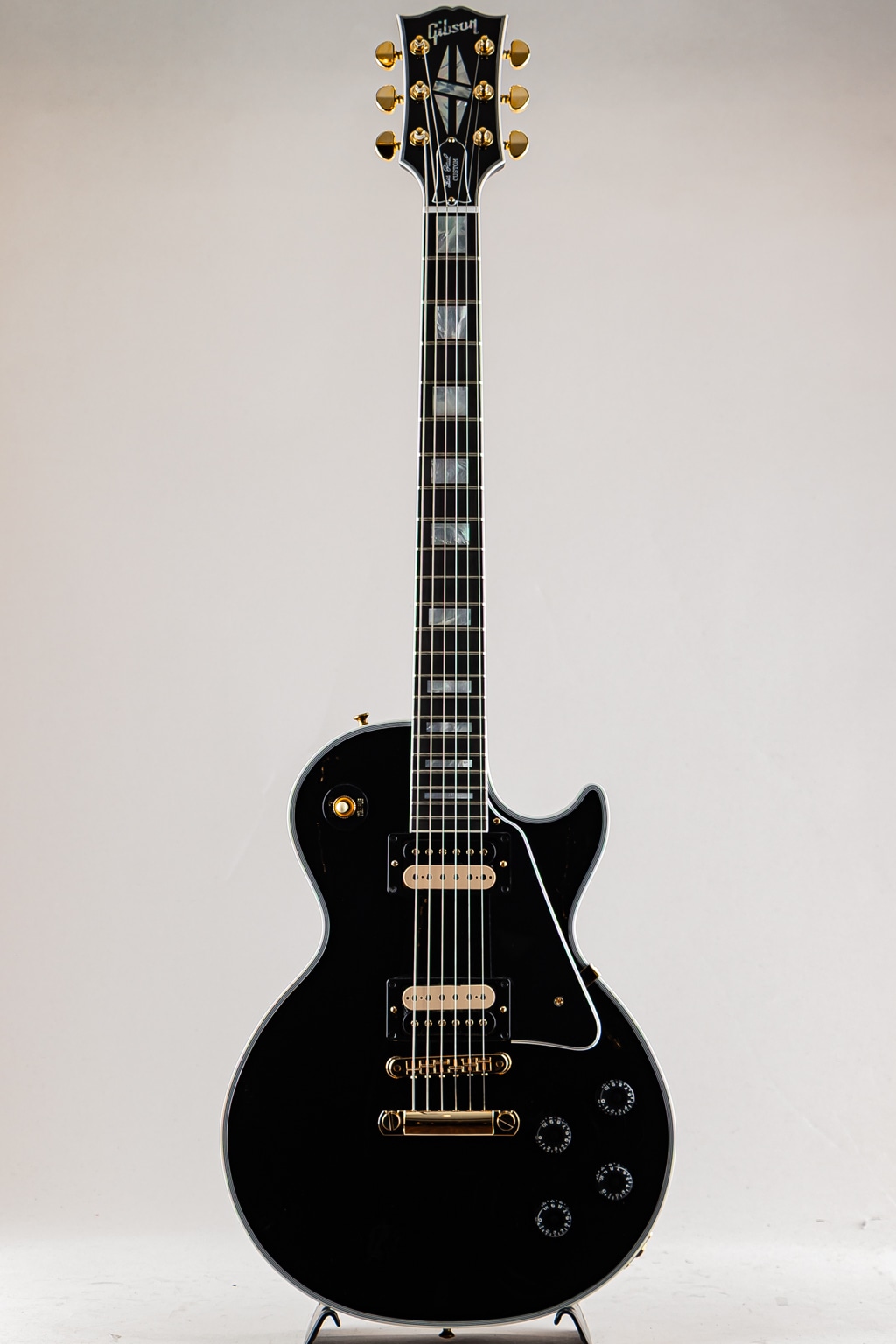 Les Paul Custom Ebony Exposed Zebra PUs Gloss【S/N:CS404298】