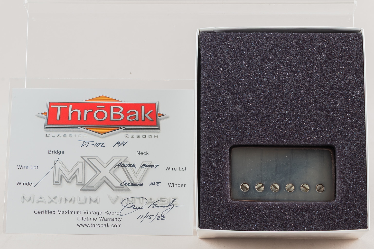 DT-102 MXV "Neck" Aged Nickel 7.7k long A2