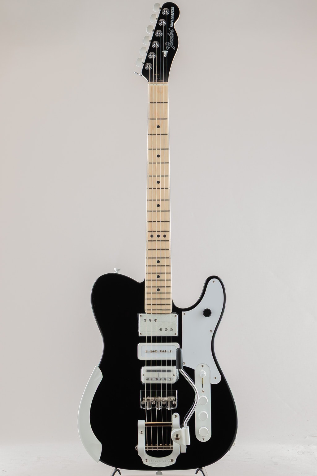 Jack White Triplecaster Telecaster/Black/Maple Fingerboard