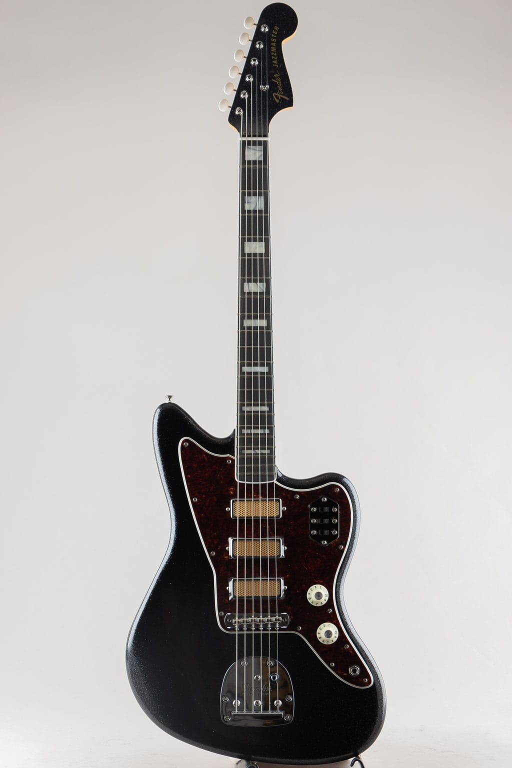 Limited Edition Gold Foil Jazzmaster, Ebony Fingerboard, Black Sparkle