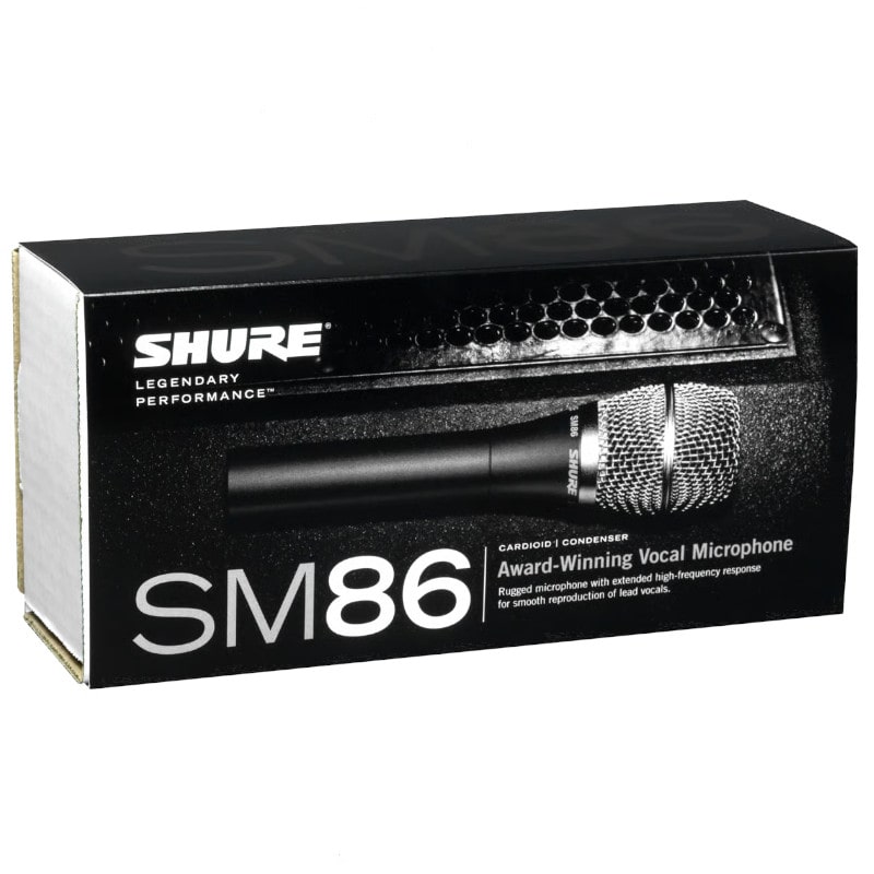 在庫在り 即納可能》 SHURE シュアー SM86-X ボーカル マイク タフなボディーに高性能を包み込んだ、SR用コンデンサー・マイクロホン