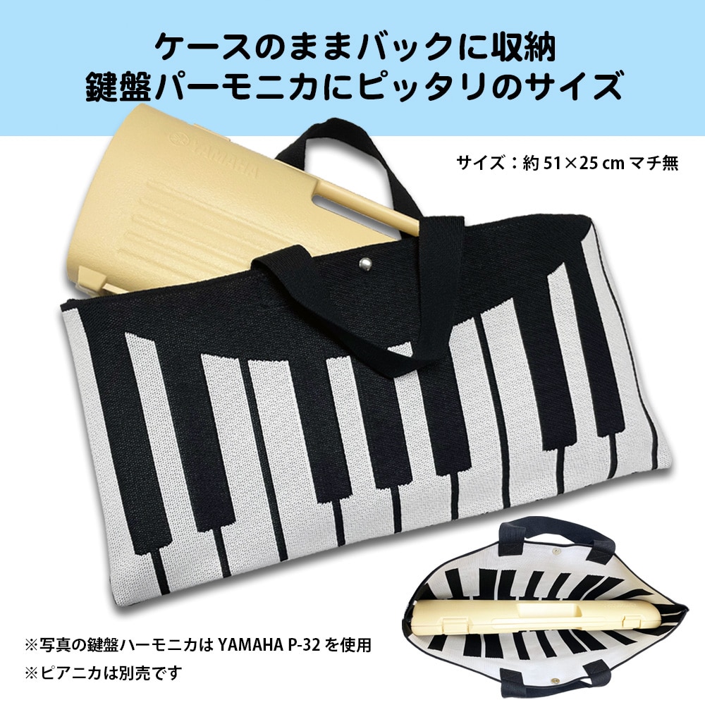 鍵盤ハーモニカ ピアニカ 収納バッグ 32鍵盤用 ( 鍵盤・ブラック ) 小学校 PNK003 【メール便配送】 日時指定非対応/郵便受けへお届け 鍵盤・ブラック DZONE