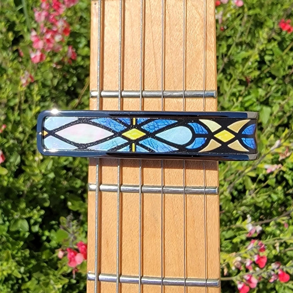 タリア カポ Thalia Capos Limited Series STAINED GLASS / Chrome / CH-STAINED GLASS ギター 12インチフレットパッド付属