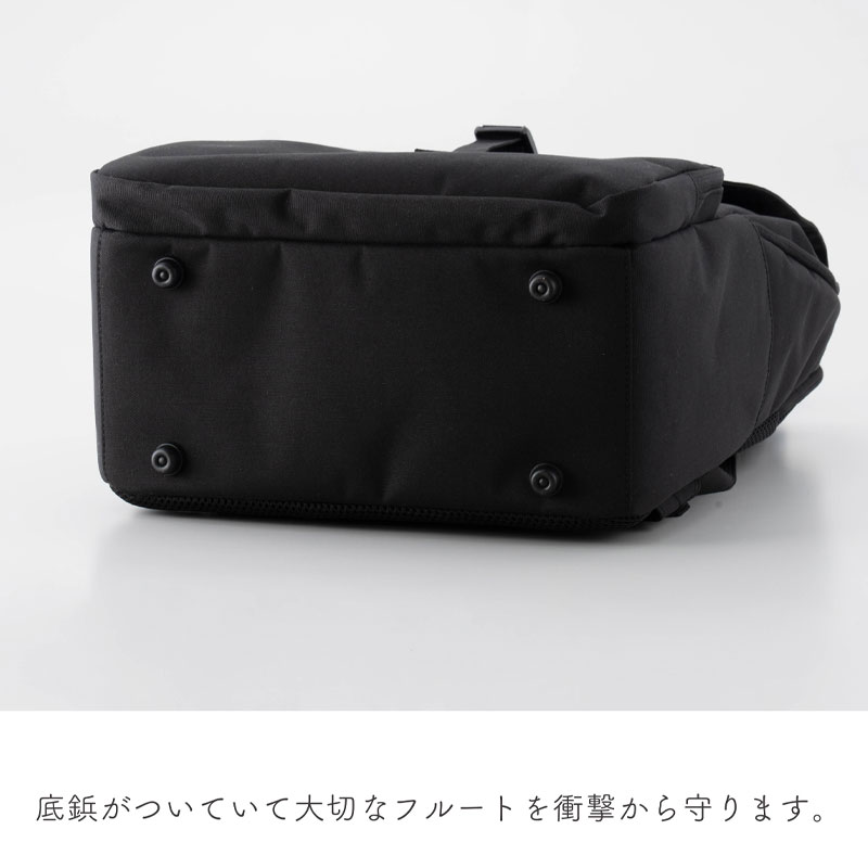 【3月6日発売 予約受付中】 anello x Pearl Flute ANL-FLB3 B ブラック フルートリュック フルートバッグ カバン