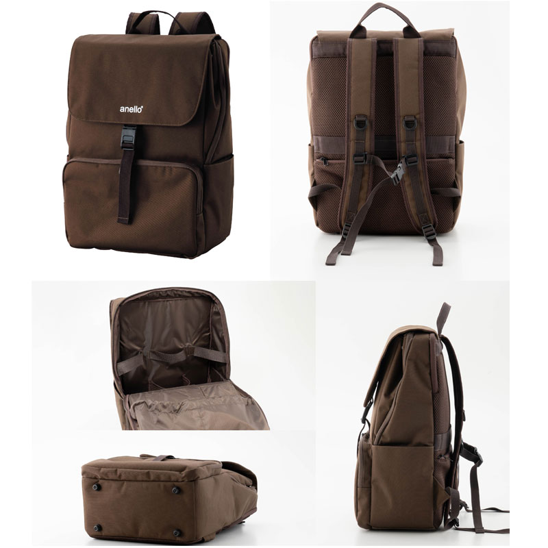 3月6日発売 予約受付中】 anello x Pearl Flute ANL-FLB3 BR ブラウン