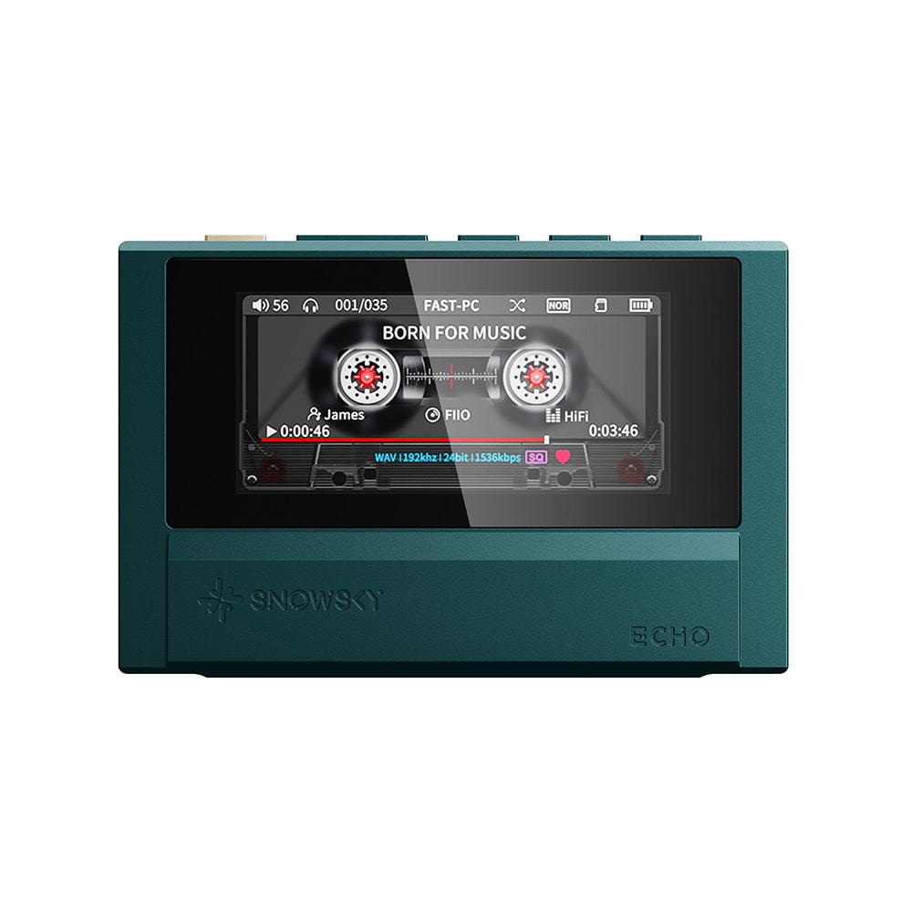 FIIO デジタルオーディオプレーヤー Snowsky ECHO グリーン (FIO-SSECHO-GR) 《ロゴ入りクロスプレゼント》 グリーン DZONE