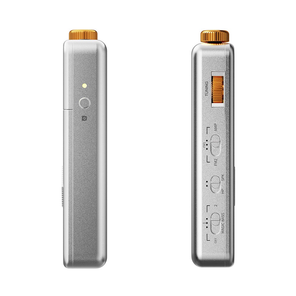 《10月9日発売》 FIIO ポータブル FMラジオ RR13 シルバー (FIO-RR13-S) 《ロゴ入りクロスプレゼント》 シルバー DZONE