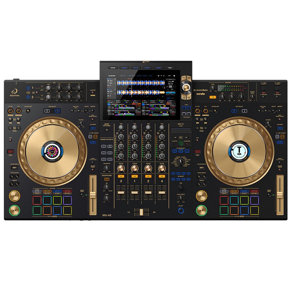 《7月中旬発売》 AlphaTheta オールインワンDJシステム XDJ-AZ-N (ゴールド) + ダストカバー セット 【 XDJ-XZ 後継機種 】 ゴールド DZONE