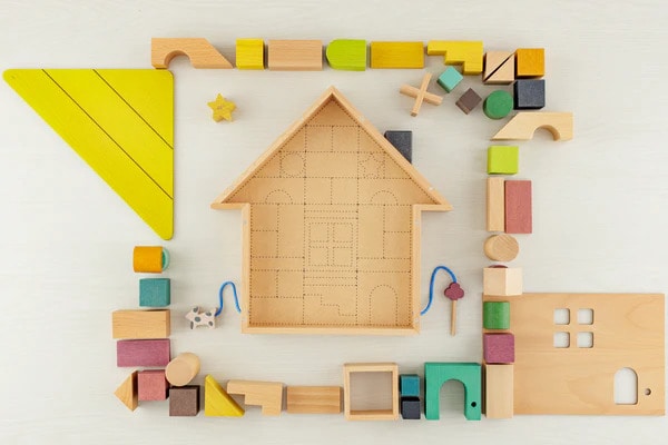 kukkia gg* tsumiki(ツミキ) ジジ 木のおもちゃ カラフル積み木 / 知育玩具 / 積み木