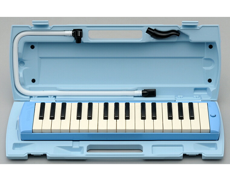 【オリジナルおなまえドレミシールプレゼント】 YAMAHA P-32E ブルー (鍵盤・ブラック バッグセット PNK002) ピアニカ ヤマハ 32鍵盤 ≪メーカー保証1年≫