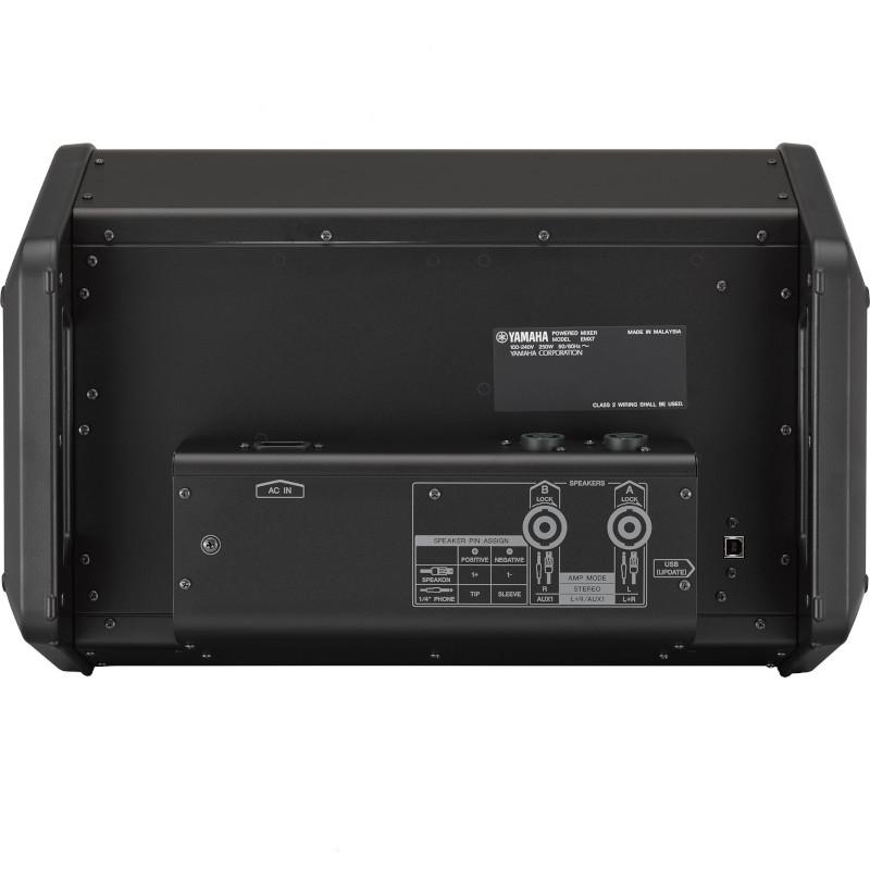 YAMAHA ヤマハ EMX7 710W+710W(4Ω)の高出力パワーアンプを内蔵し、様々な用途に対応できるボックス型パワードミキサー