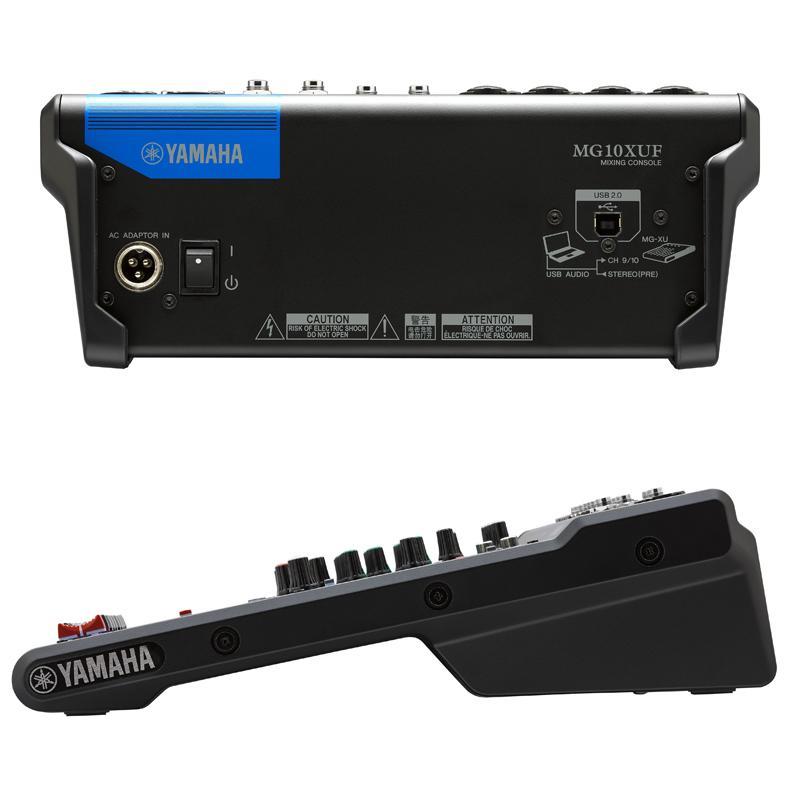 ヤマハ YAMAHA MG10XUF ミキサー MIC/LINE 4mono LINE3st SPXデジタルマルチエフェクト搭載 スライドフェーダー モデル